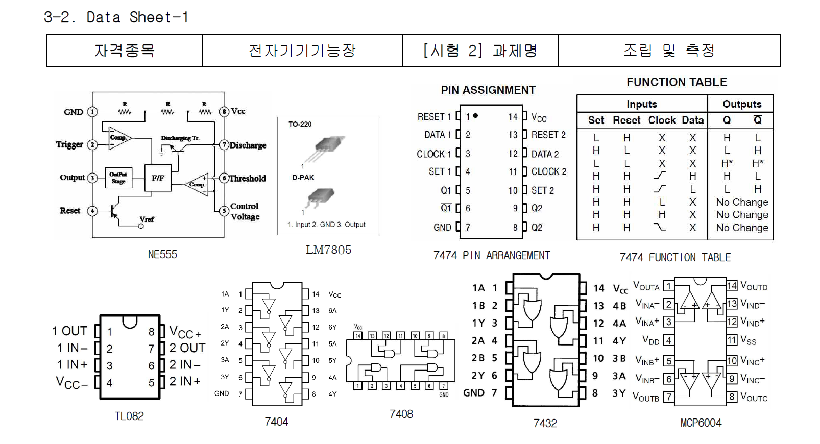 전자기능장 데이터시트 1